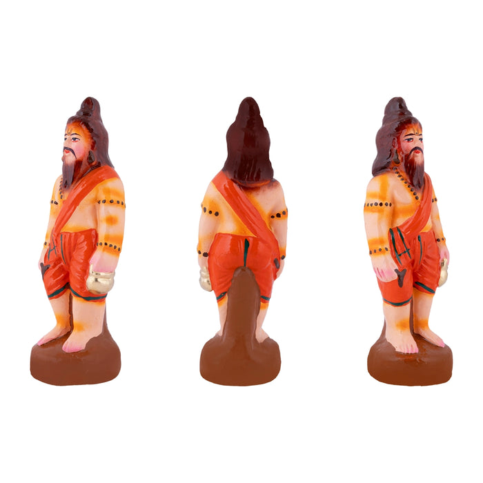 Deivanai Thirumanam Clay Golu Bommai - 12 x 5.5 Inches | Giri Golu Doll/ Navaratri Kolu Bommalu/ Dasara Doll