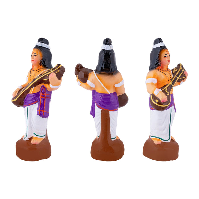 Deivanai Thirumanam Clay Golu Bommai - 12 x 5.5 Inches | Giri Golu Doll/ Navaratri Kolu Bommalu/ Dasara Doll