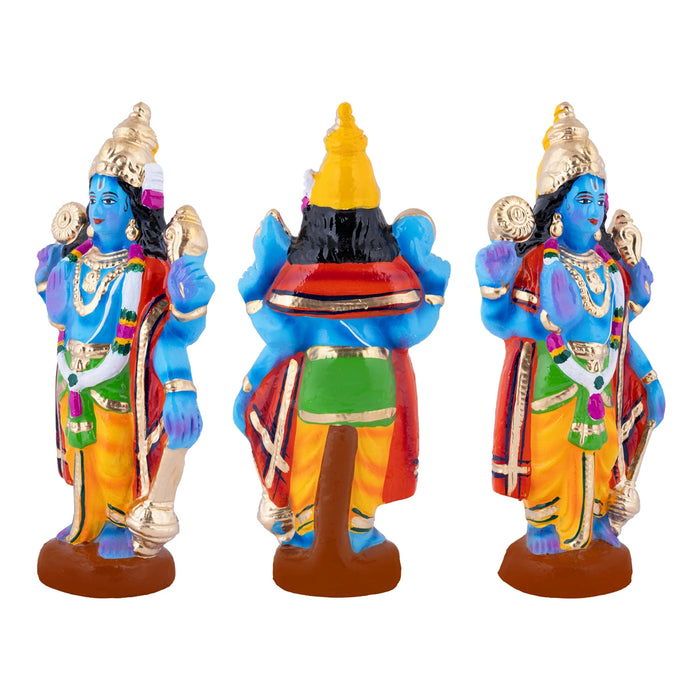 Deivanai Thirumanam Clay Golu Bommai - 12 x 5.5 Inches | Giri Golu Doll/ Navaratri Kolu Bommalu/ Dasara Doll