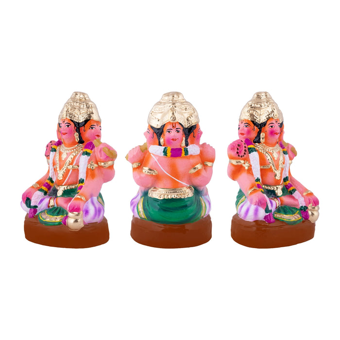 Deivanai Thirumanam Clay Golu Bommai - 12 x 5.5 Inches | Giri Golu Doll/ Navaratri Kolu Bommalu/ Dasara Doll