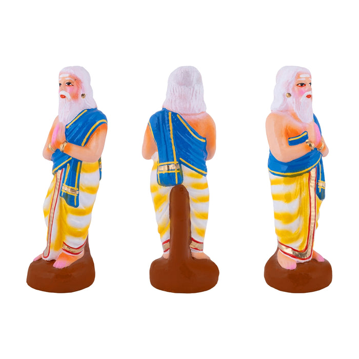 Pazhamudhir Cholai Clay Golu Bommai - 10 x 5 Inches | Giri Golu Doll/ Navaratri Golu Bomma/Gombe/Bommai