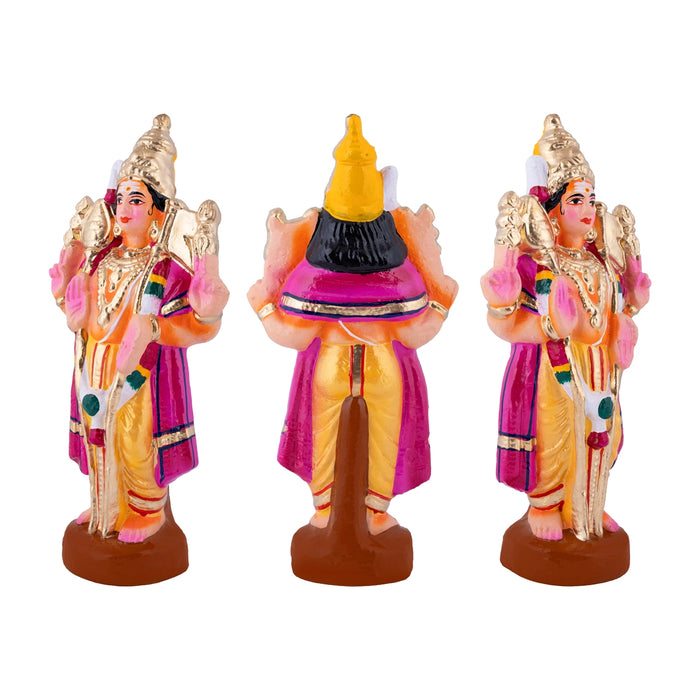 Pazhamudhir Cholai Clay Golu Bommai - 10 x 5 Inches | Giri Golu Doll/ Navaratri Golu Bomma/Gombe/Bommai