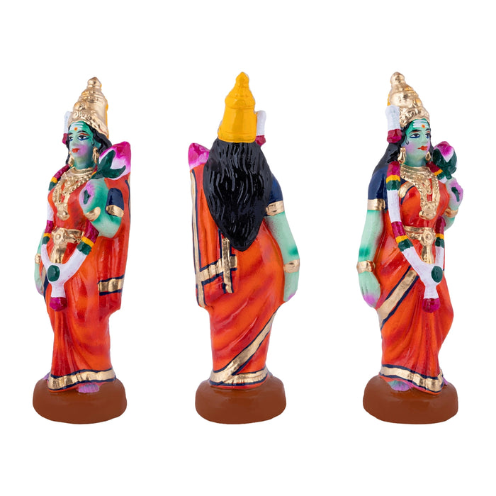 Pazhamudhir Cholai Clay Golu Bommai - 10 x 5 Inches | Giri Golu Doll/ Navaratri Golu Bomma/Gombe/Bommai