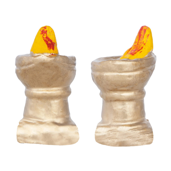 Ravana Linga Pooja Clay Golu Bommai Set - 14 x 24 Inches | Giri Golu Doll/ Navaratri Golu Bomma/Gombe/Bommai