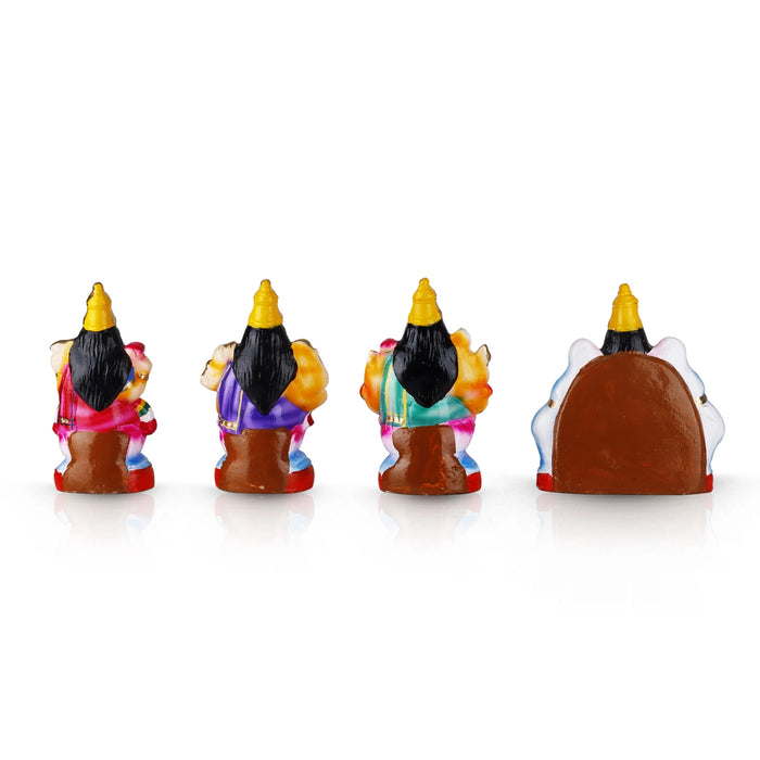 Ashtalakshmi Clay Golu Bommai Set - 8 x 7 Inches | Giri Golu Doll/ Navaratri Golu Bomma/Gombe/Bommai - Clay Kolu Bommai