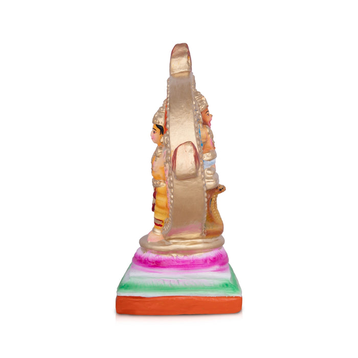 Chakkarathazhwar Clay Golu Bommai - 12 x 8 Inches | Giri Golu Doll/ Navaratri Golu Bomma/Gombe/Bommai