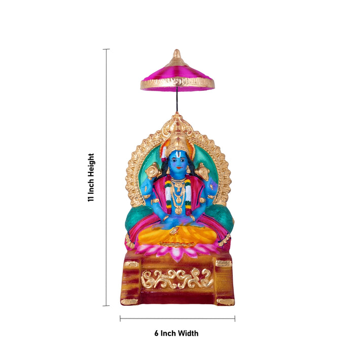 Badri Narayanan Clay Golu Bommai Set - 11 x 6 Inches | Giri Golu Doll/ Navaratri Kolu Bomma/ Gombe/ Dasara Doll
