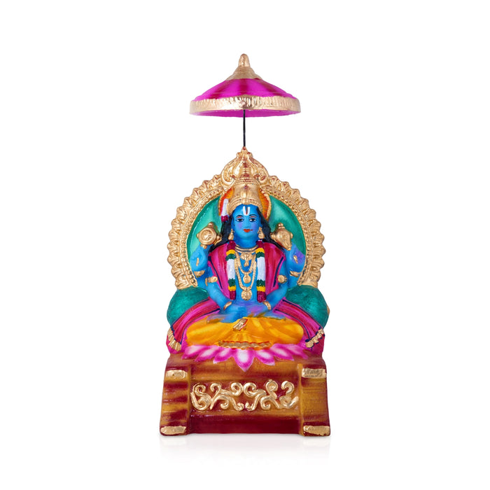 Badri Narayanan Clay Golu Bommai Set - 11 x 6 Inches | Giri Golu Doll/ Navaratri Kolu Bomma/ Gombe/ Dasara Doll
