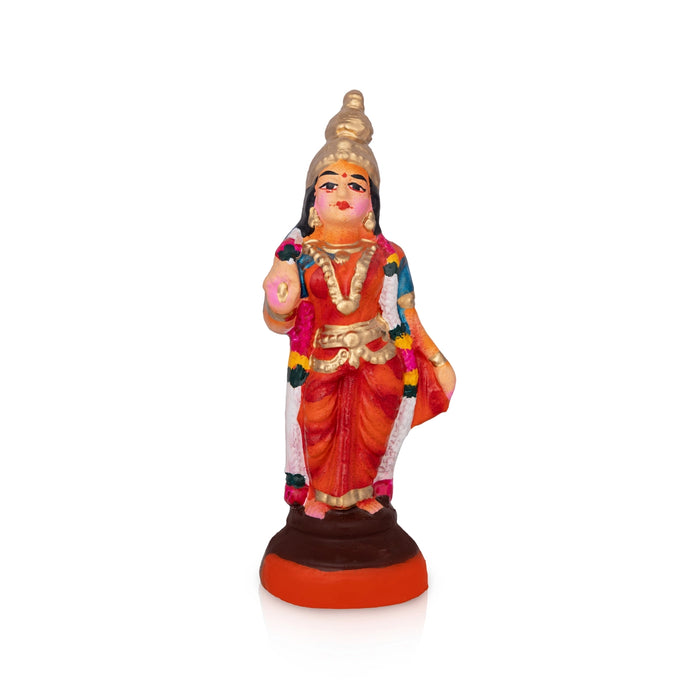 Ramar Clay Golu Bommai - 6 x 3 Inches | Giri Golu Doll/ Navaratri Golu Bomma/Gombe/Bommai