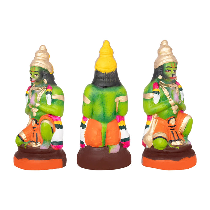 Ramar Clay Golu Bommai - 6 x 3 Inches | Giri Golu Doll/ Navaratri Golu Bomma/Gombe/Bommai
