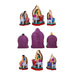 Ravana Darbar Clay Golu bommai Set - 10 x 6 Inches | Giri Golu Doll/ Navaratri Golu Bommai/ Gombe - Clay Kolu Bommai