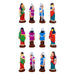 Ravana Darbar Clay Golu bommai Set - 10 x 6 Inches | Giri Golu Doll/ Navaratri Golu Bommai/ Gombe - Clay Kolu Bommai