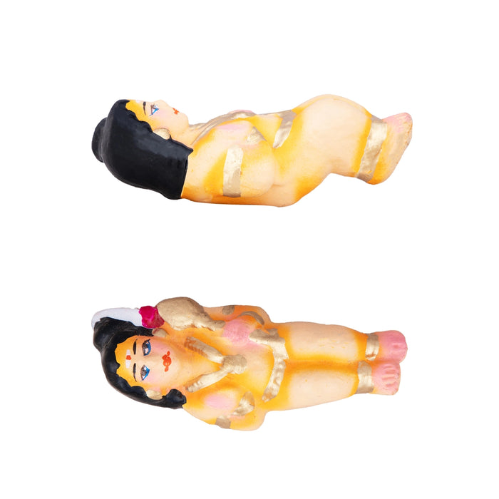 Karthigai Pengal Clay Golu Bommai Set - 10 x 9 Inches | Giri Golu Doll/ Navaratri Golu Bomma/Gombe/Bommai