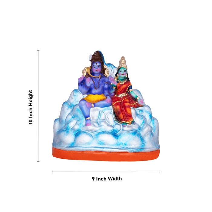 Karthigai Pengal Clay Golu Bommai Set - 10 x 9 Inches | Giri Golu Doll/ Navaratri Golu Bomma/Gombe/Bommai