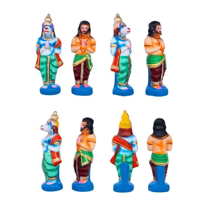 Meenakshi Kalyanam Clay Golu Bommai Set - 12 x 8.5 Inches | Giri Golu Doll/ Navaratri Golu Bomma/Gombe/Bommai