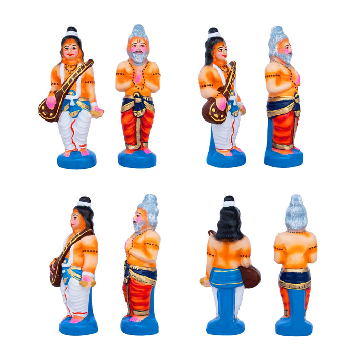 Meenakshi Kalyanam Clay Golu Bommai Set - 12 x 8.5 Inches | Giri Golu Doll/ Navaratri Golu Bomma/Gombe/Bommai