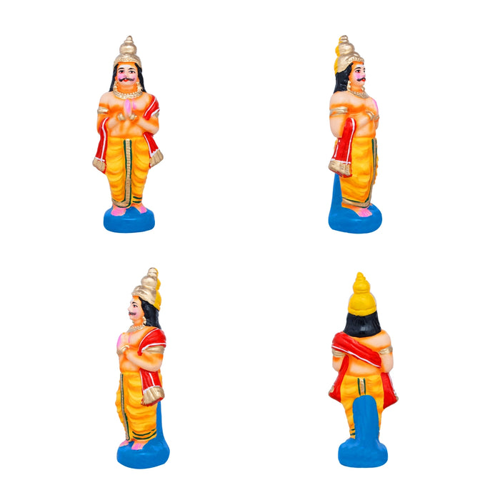 Meenakshi Kalyanam Clay Golu Bommai Set - 12 x 8.5 Inches | Giri Golu Doll/ Navaratri Golu Bomma/Gombe/Bommai