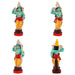 Dasavathaaram Clay Golu Bommai Set - 10 X 4 Inches | Giri Golu Doll/ Navaratri Golu Bomma/ Gombe/ Bommai - Clay Kolu Bommai