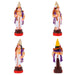 Dasavathaaram Clay Golu Bommai Set - 10 X 4 Inches | Giri Golu Doll/ Navaratri Golu Bomma/ Gombe/ Bommai - Clay Kolu Bommai