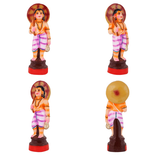 Dasavathaaram Clay Golu Bommai Set - 10 X 4 Inches | Giri Golu Doll/ Navaratri Golu Bomma/ Gombe/ Bommai - Clay Kolu Bommai