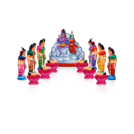 Handcrafted Navaratri Golu inspired by Indian culture, perfect for golu bommai set