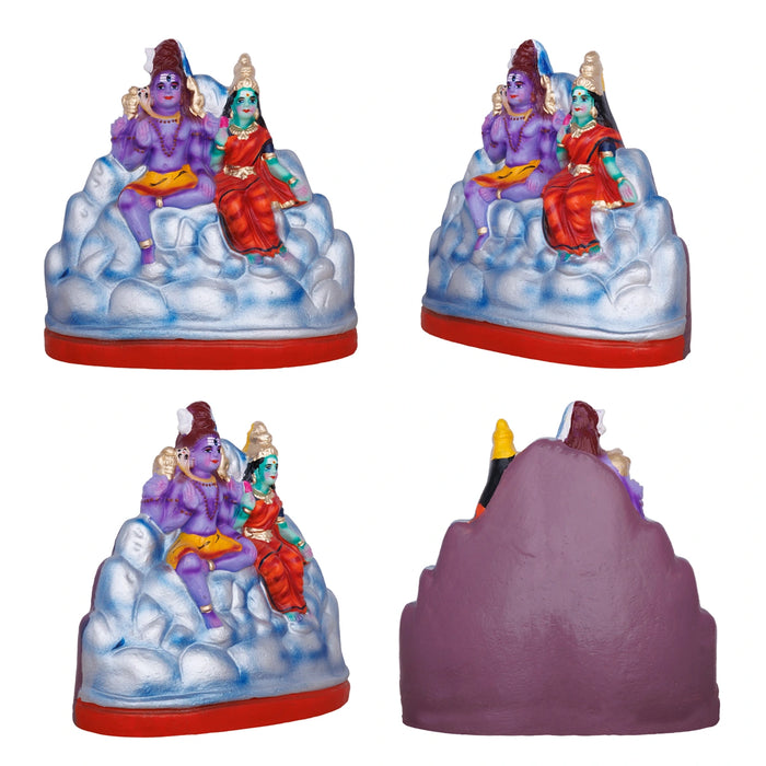 Karthigai Pengal Clay Golu Bommai Set - 10 X 9.5 Inches | Giri Golu Doll/ Navaratri Golu Bomma/ Gombe/ Bommai - Clay Kolu Bommai