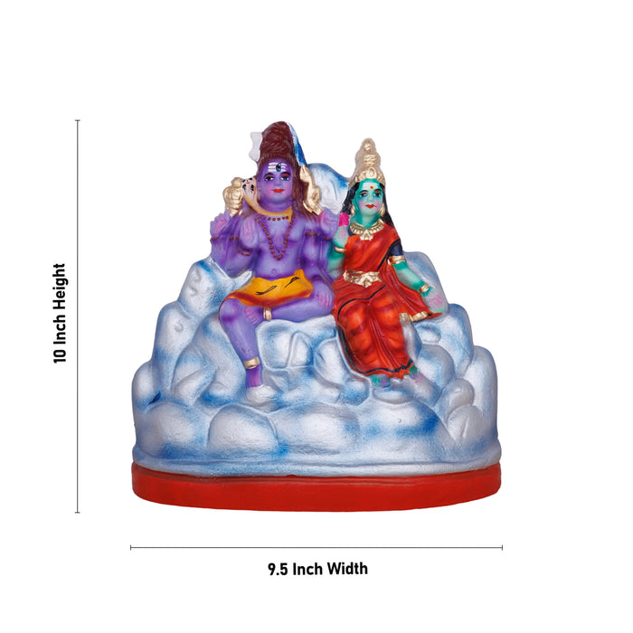 Karthigai Pengal Clay Golu Bommai Set - 10 X 9.5 Inches | Giri Golu Doll/ Navaratri Golu Bomma/ Gombe/ Bommai - Clay Kolu Bommai