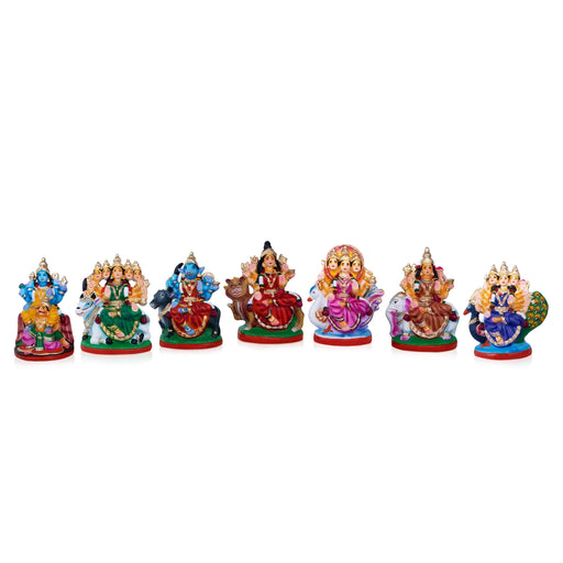 Saptha Mathakkal Clay Golu Bommai Set