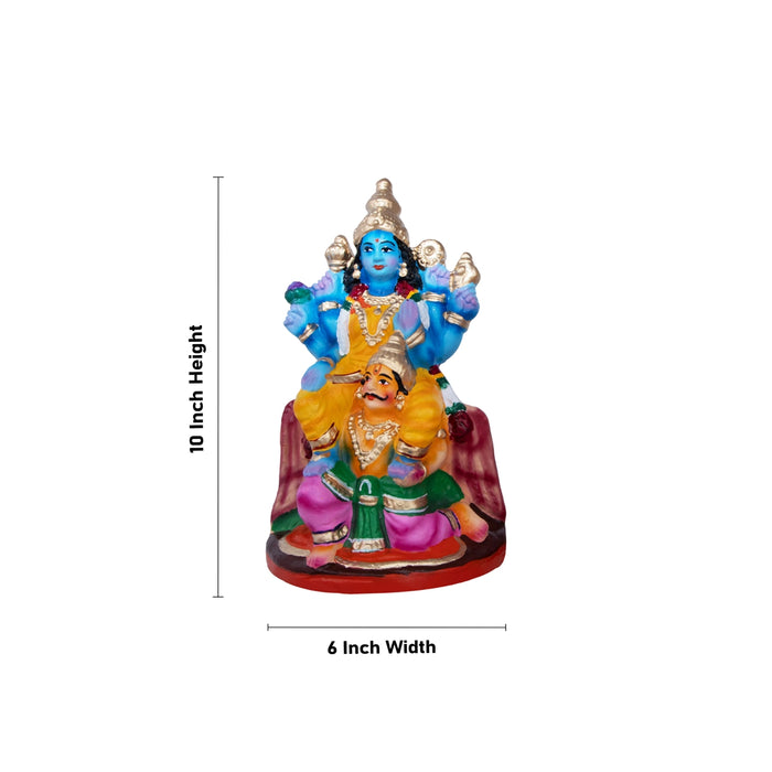Saptha Mathakkal Clay Golu Bommai Set - 10 X 6 Inches | Giri Golu Doll/ Navaratri Golu Bomma/ Gombe/ Bommai - Clay Kolu Bommai