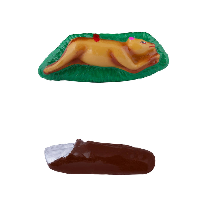 Kannappar Clay golu Bommai Set - 9.5 x 7 Inches | Giri Golu Doll/ Navaratri Golu Bomma/Gombe/Bommai