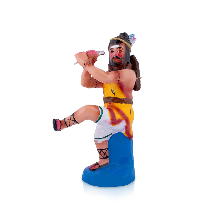 Kannappar Clay golu Bommai Set - 9.5 x 7 Inches | Giri Golu Doll/ Navaratri Golu Bomma/Gombe/Bommai
