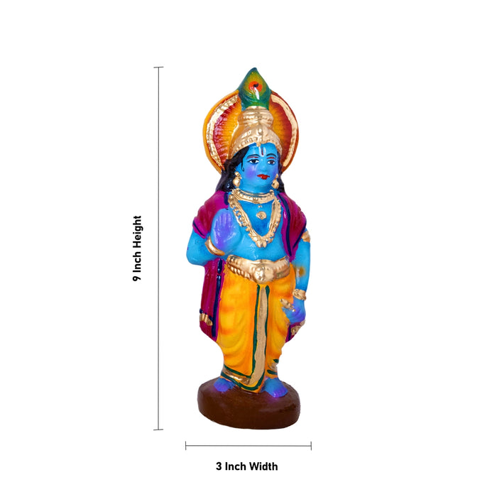 Bheeshmar Ambu Padukkai Clay Golu Bommai Set - 9 x 3 Inches | Golu Doll/ Navaratri Golu Bommalu/ Gombe