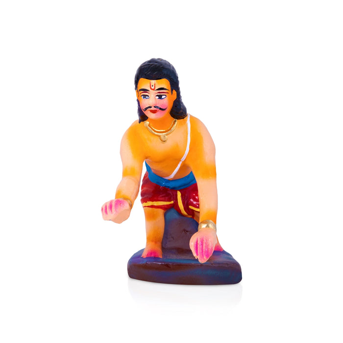 Bheeman Garva Bhangam Clay Golu Bommai Set - 6 x 9 Inches | Golu Doll/ Navaratri Golu Bomma/ Gombe/ Bommai