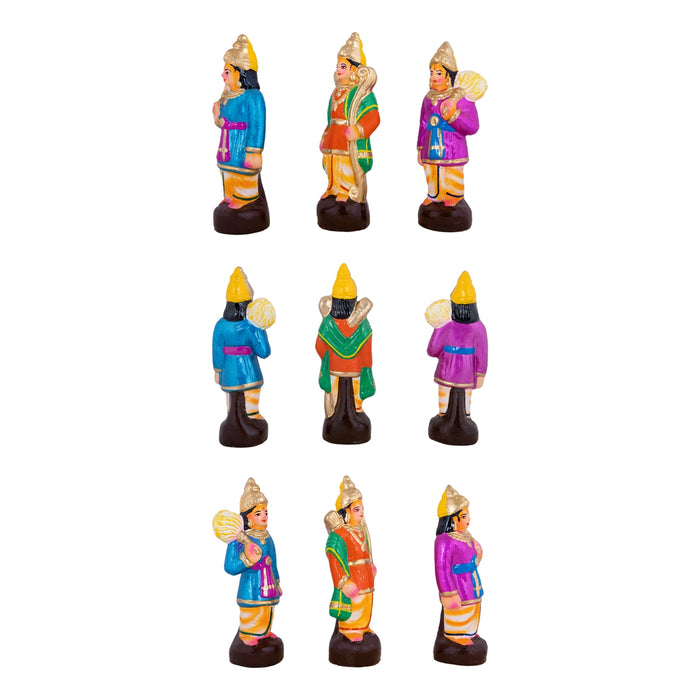 Ramar Pattabishegam Clay Golu Bommai Set - 9 x 6 Inches | Giri Golu Doll/ Navaratri Kolu Bommai/Gombe