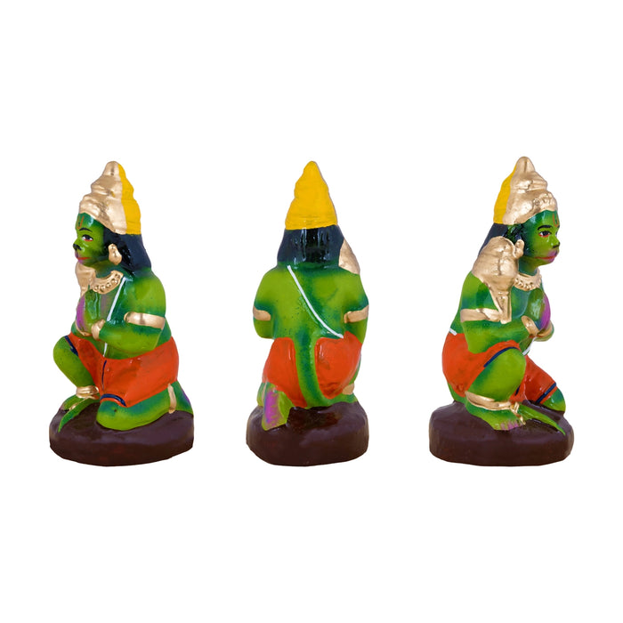 Ramar Pattabishegam Clay Golu Bommai Set - 9 x 6 Inches | Giri Golu Doll/ Navaratri Kolu Bommai/Gombe