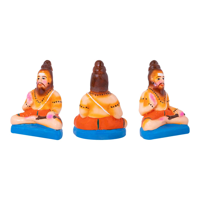 Vinayagar Mahabharatham Clay Golu bommai Set - 9.5 x 7 Inches | Giri Golu Doll/ Navaratri Golu Bomma/ Gombe/ Bommai