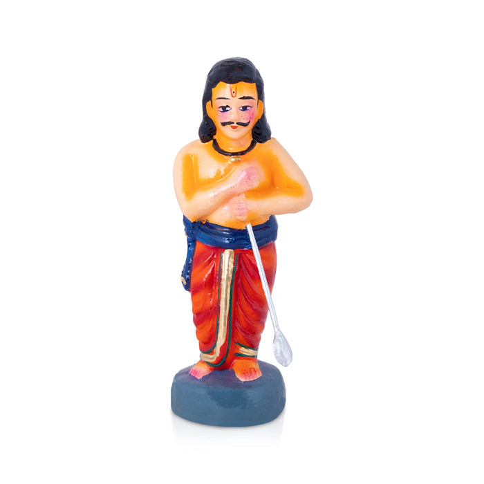 Pandavar Maaruvedam Clay Golu Bommai Set - 9.5 x 3 Inches | Giri Golu Doll/ Navaratri Kolu Bommai/Gombe