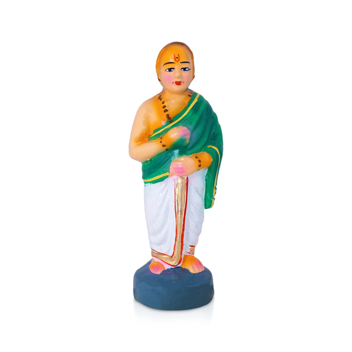 Pandavar Maaruvedam Clay Golu Bommai Set - 9.5 x 3 Inches | Giri Golu Doll/ Navaratri Kolu Bommai/Gombe