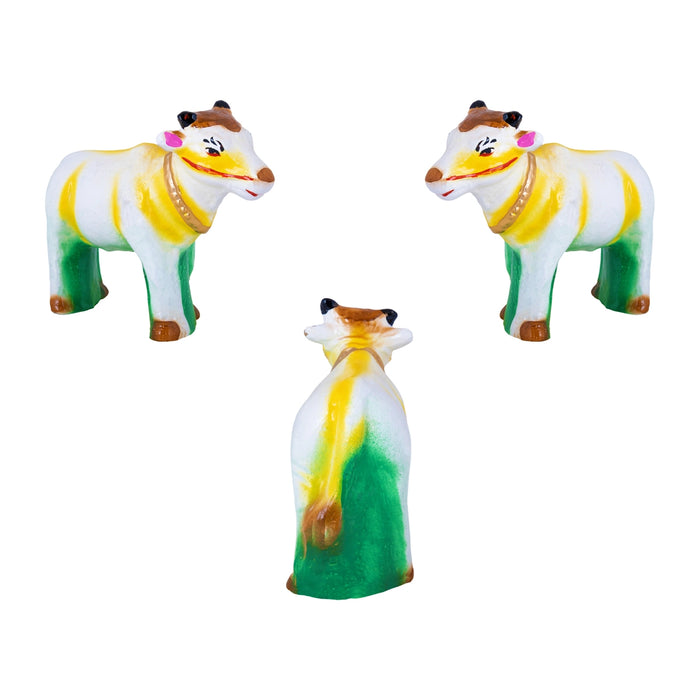 Pandavar Maaruvedam Clay Golu Bommai Set - 9.5 x 3 Inches | Giri Golu Doll/ Navaratri Kolu Bommai/Gombe