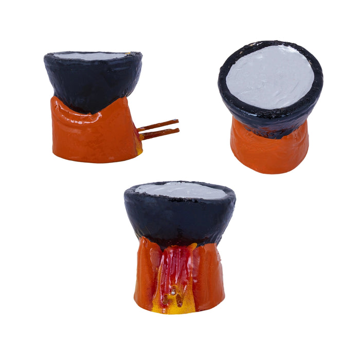 Pandavar Maaruvedam Clay Golu Bommai Set - 9.5 x 3 Inches | Giri Golu Doll/ Navaratri Kolu Bommai/Gombe