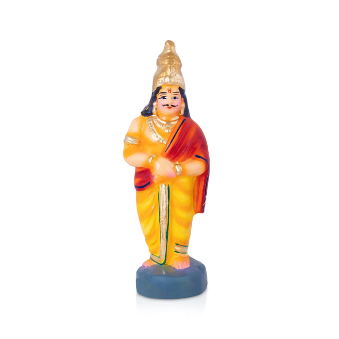 Pandavar Maaruvedam Clay Golu Bommai Set - 9.5 x 3 Inches | Giri Golu Doll/ Navaratri Kolu Bommai/Gombe