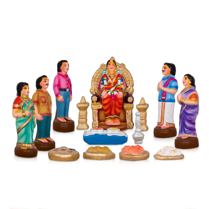 Giri Baby Shower Clay Dolls Golu Dolls - Main Image