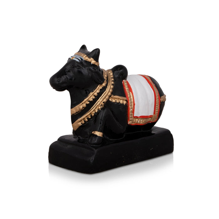Ardhanarishvara Lingam Nandi Paper Mache Golu Bommai Pair - 10 x 7.5 Inches | Giri Golu Doll/ Navaratri Golu Bomma/Gombe/Bommai - Paper Mache Kolu Bommai