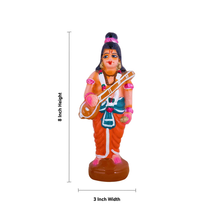 Andal Kalyanam Clay Golu Bommai Set - 8 x 3 Inches | Giri Golu Doll/ Navaratri Golu Bomma/Gombe/Bommalu