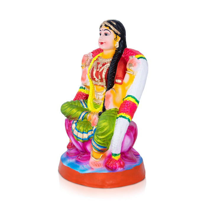 Bala Tripura Sundari Clay Golu Bommai - 10 x 5 Inches | Giri Golu Doll/ Navaratri Golu Bomma/Gombe/Bommai