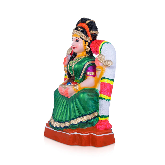 Varalakshmi Clay Golu Bommai - 12 x 8 Inches | Giri Golu Doll/ Navaratri Golu Bomma/Gombe/Bommai