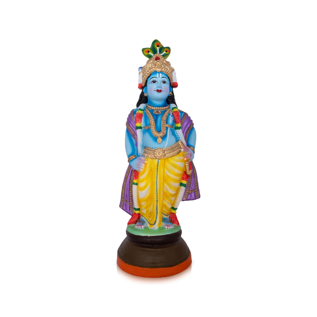 Vithoba Krishna Standing - 24 x 10 Inches | Giri Golu Doll/ Clay Doll/ Vithoba Murti/ Navratri Bommai