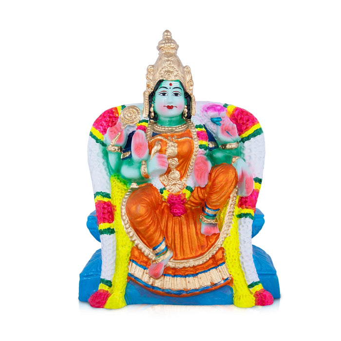 Neelayathatchi Clay Golu Bommai - 12 x 9 Inches | Giri Golu Doll/ Navaratri Golu Bomma/Gombe/Bommai