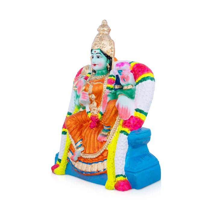 Neelayathatchi Clay Golu Bommai - 12 x 9 Inches | Giri Golu Doll/ Navaratri Golu Bomma/Gombe/Bommai