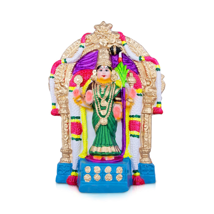 Thirukadaiyur Abirami Clay Golu Bommai - 18 x 11 Inches | Giri Golu Doll/ Navaratri Golu Bomma/Gombe/Bommai